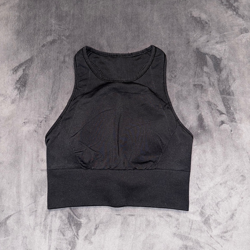 LULULEMON: Energy High-Neck Longline Tough Bra 
Medium Support, B–D Cups